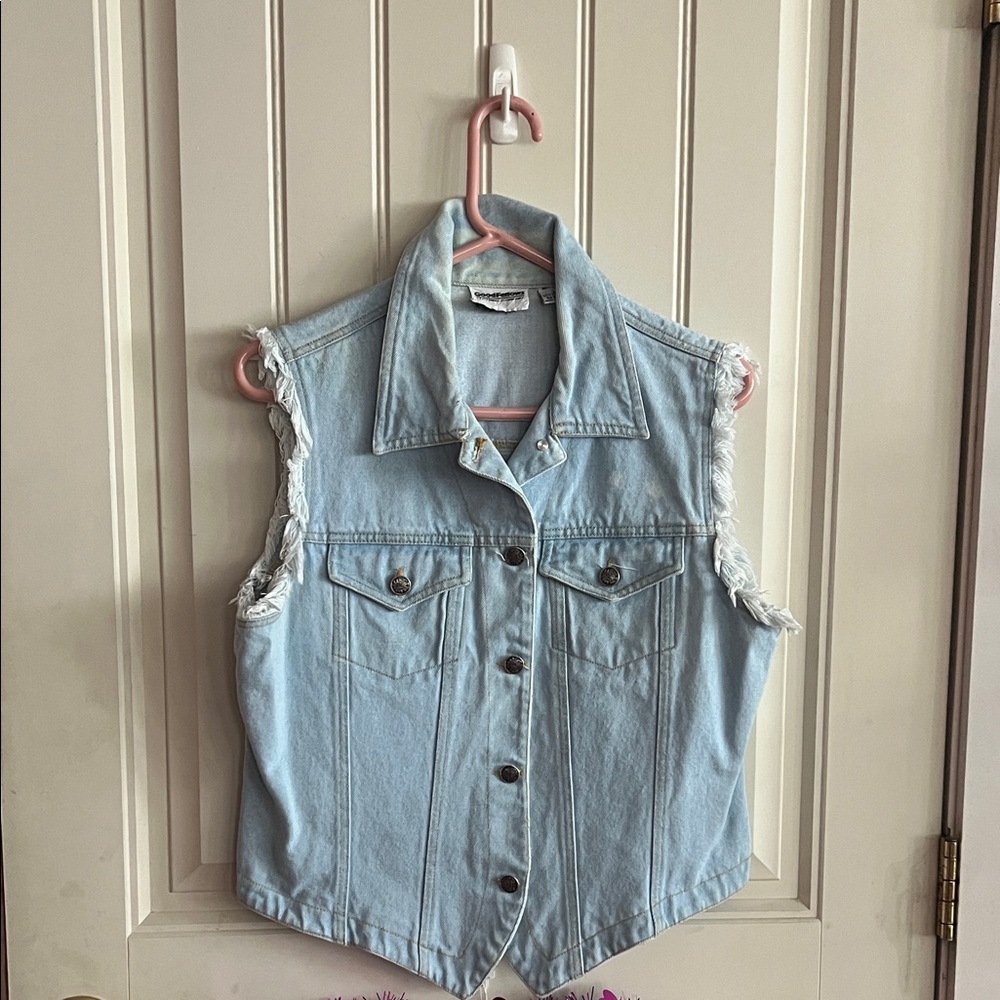 Goodfellow & Co Light Blue Denim Vest
